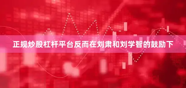 正规炒股杠杆平台反而在刘肃和刘学智的鼓励下
