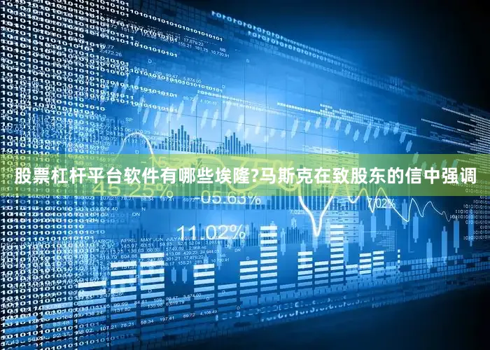 股票杠杆平台软件有哪些埃隆?马斯克在致股东的信中强调